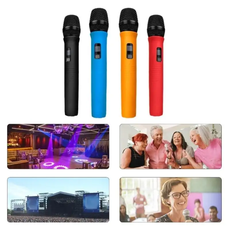 652F Microphone Nonslip Cover Sleeve Holder Handheld Handle Cordless Protective Case Handle Cover KTV Accessories