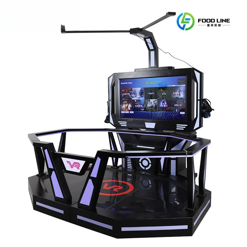 2026 Hot Sale FL 3d Glasses Simulator VR Gaming Station Attraction Virtual Reality VR Walking Platform for Theme Park Customized