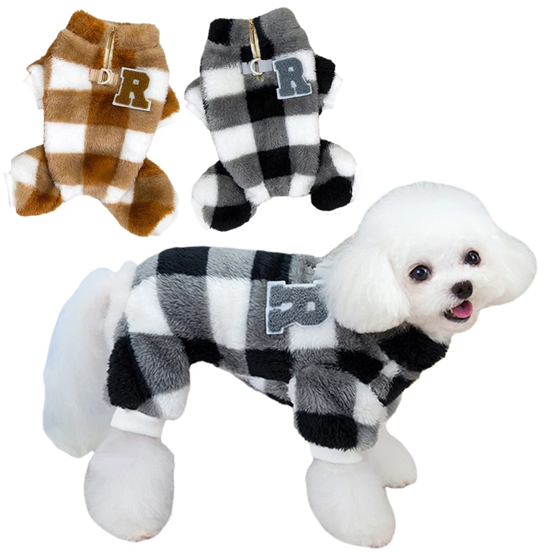 Winter Pet Clothes for Small Medium Dog Cat Vest Soft Warm Fleece Puppy Jumpsuit Chihuahua French Bulldog Outfits Shih Tzu Coats