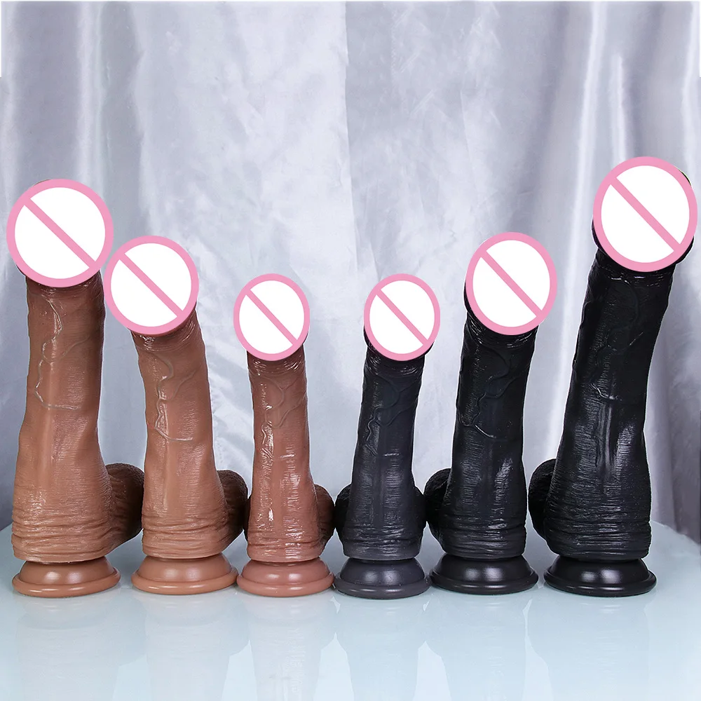 Skin Realistic Dildo Soft Sexy Penis G-spot Anus Female Masturbator Artificial Rubber Dick Sex Toys for Women Vaginal Massager