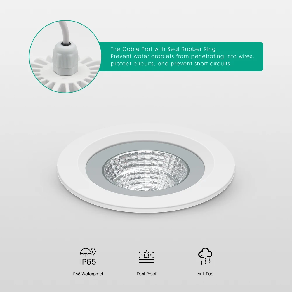 Ip65 Led Ceiling Light For Bathroom Ceiling Spot Lights Waterproof Recessed Ceiling Lamps Cob Spot Light For Toilet Sauna Light