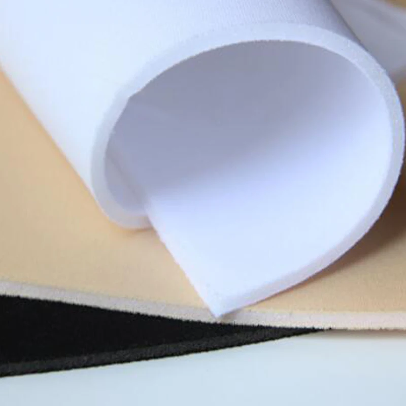 Black White Skin Sponge Composite Fabric High Quality DIY Making Underwear Breast Pad Bra Cup Riding Pad Raw Material Fabric view 2