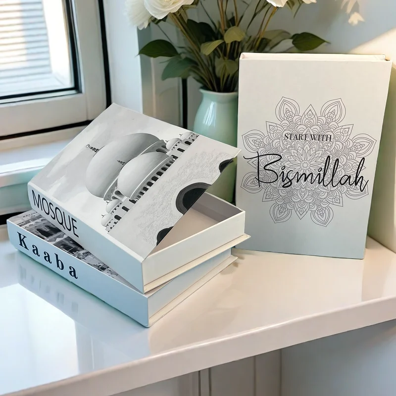 Islamitische luxe nep boek decoratieve boeken opbergdoos