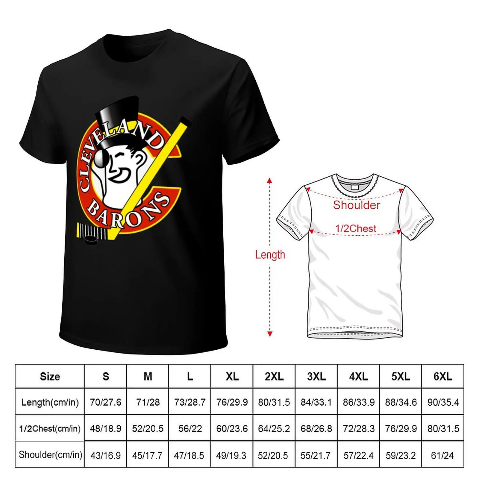 BEST SELLER - Cleveland Barons Merchandise T-Shirt T-Shirt affliction shirts quick-drying anime clothes mens cotton t shirts