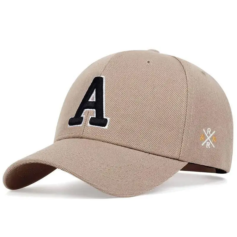 Berretti da Baseball Unisex Simple Letter A ricamo primavera e autunno cappello Casual regolabile all\'aperto cappello con protezione solare