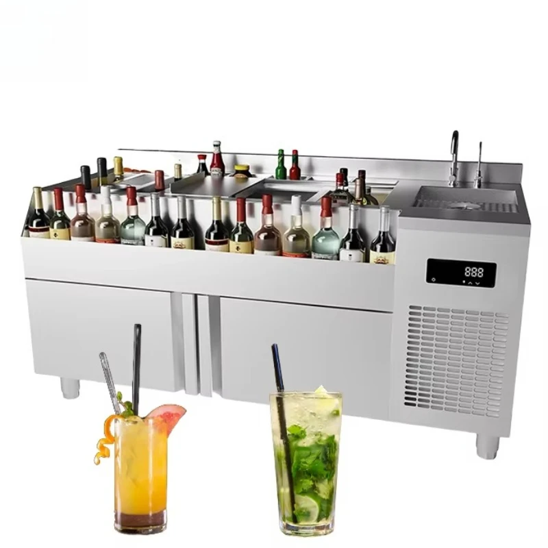 Automatic intelligent mobile bar station bartender machine
