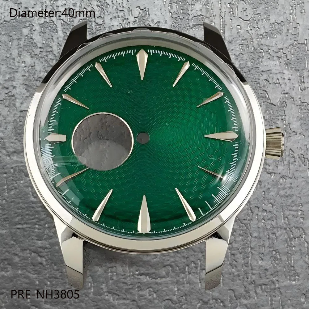 40mm PRESAGE case nh38 with 35mm woven pattern NH38 dial suitable for NH38 automatic mechanical movement reloj mods parts