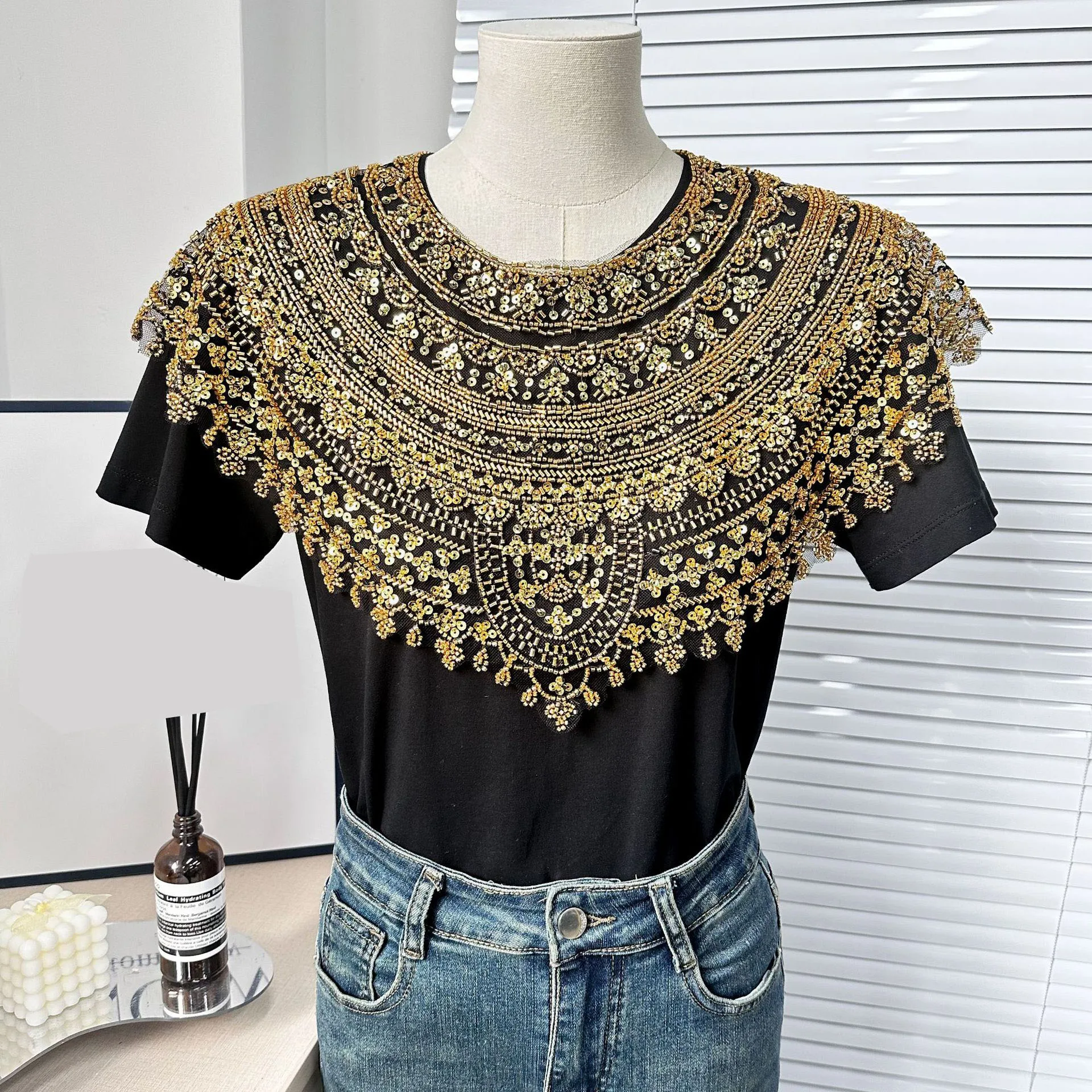 Flower Neck Collar Hollow Carved Sew On Patch Embroidery Applique For Wedding Bridal Dress Clothes DIY Decor Crafts