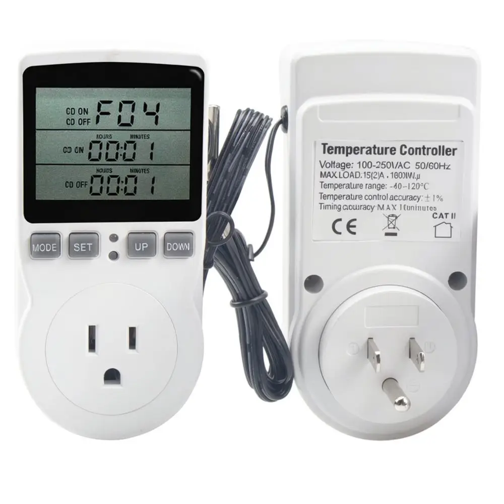 Programmable Digital Thermostat Socket Timer Switch Temperature Controller Outlet Flame Retardant ABS Home Smart Tool