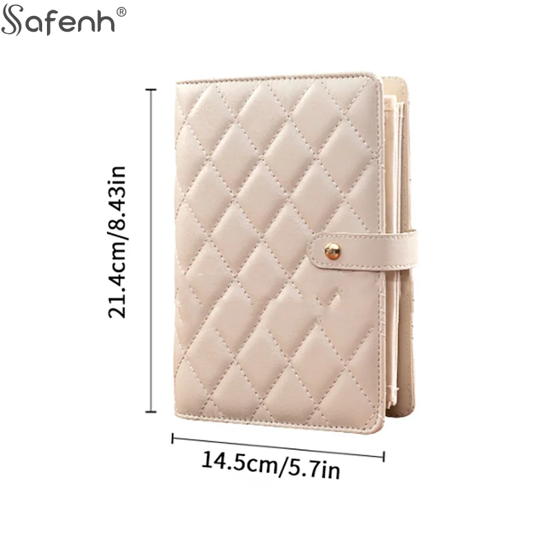 1 قطعة بو الجلود والمجوهرات تخزين كتاب سستة جيوب واضحة علبة تعبئة المجوهرات قلادة الموثق تخزين عرض المنتج للنساء #6