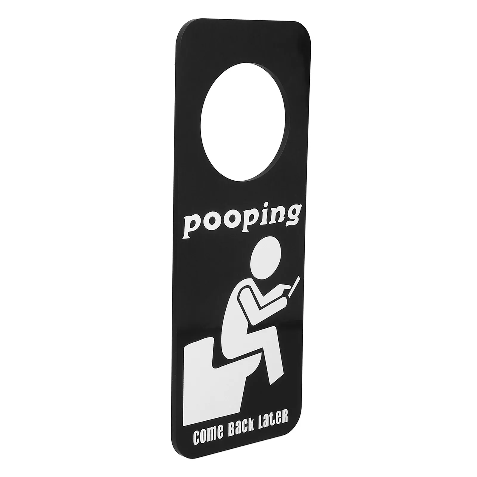 

Bathroom Occupied Sign Funny Door Hanger for Toilet Handle Clear Indicator Sturdy Material Fits Any Door Home Office Decor