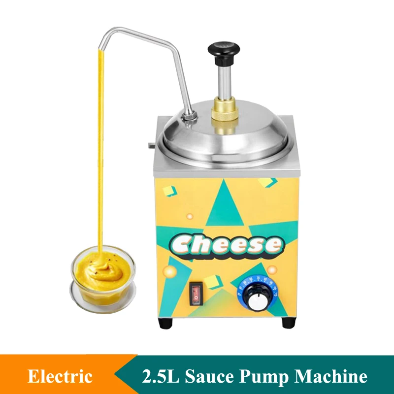 110V 220V Commercial Fruit Jam Tomato Sauce Pump Snack Equipment Sauce Dispenser Machine Hot Chocolate Cheese Warmer Machine