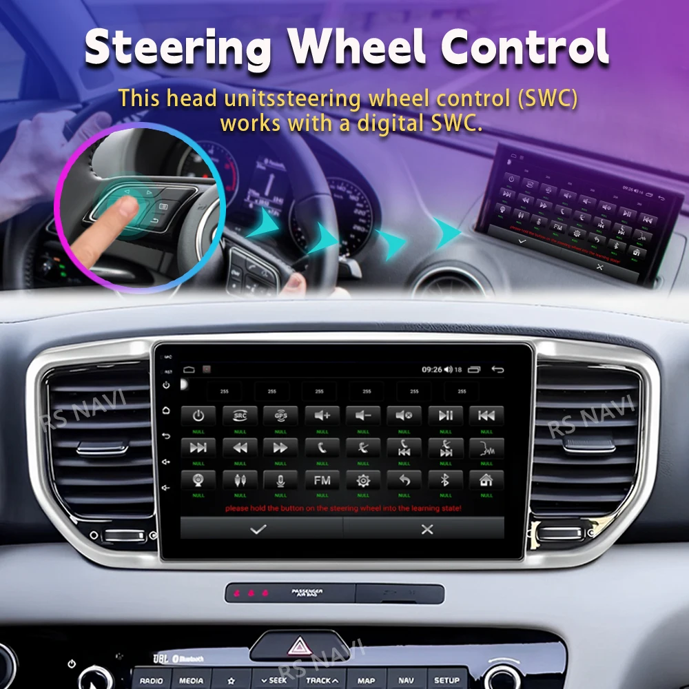 Android 15 Carplay 2K Screen Car Radio Multimedia Player For KIA Sportage KX5 2016 2017 2018 Autoradio Stereo 2din Head Unit