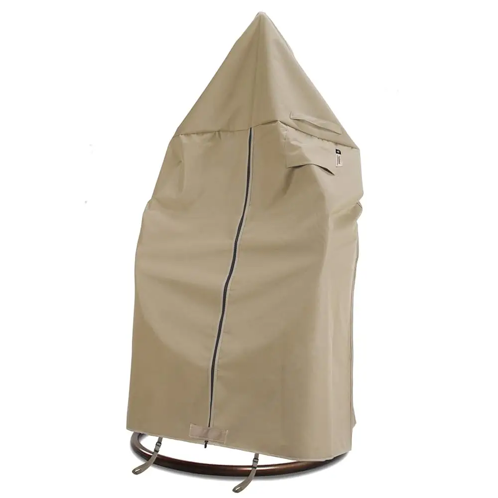 

Patio Hanging Chair Cover With Adjustable X-Lo System And Zipper, Easy On Easy Off, Heavy Duty 100% Waterproof 600D Ox Swing