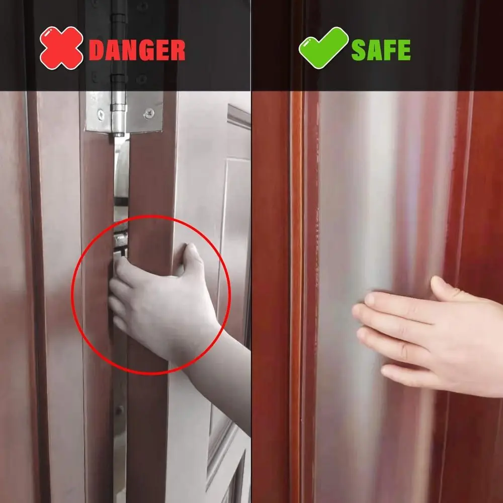120cm Finger Pinch Door Guard Translucent Seamless Door Hinge Protector Cover Anti-pinch Safety Door Stopper Kindergarten