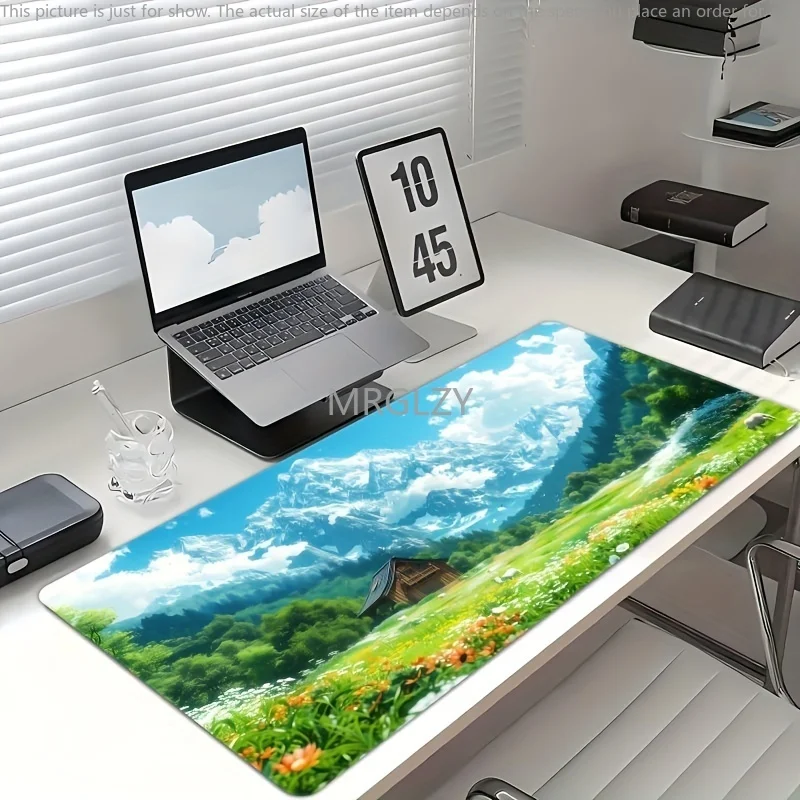 

Mountain Scenery Mouse Pad Large Rubber Base Anti-slip PC Desk Accessories Mousepad for Office and Gamer Keyboard Mats Decor Mat