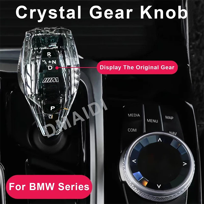 Crystal Gear Shift Knob For BMW 3 / 4 / 8 / Z4 / X6 / X7 / X5 Series G02 G05 G06 G07 G08 G20 G22 G28 G29 G30 F10 F30 F15 F16