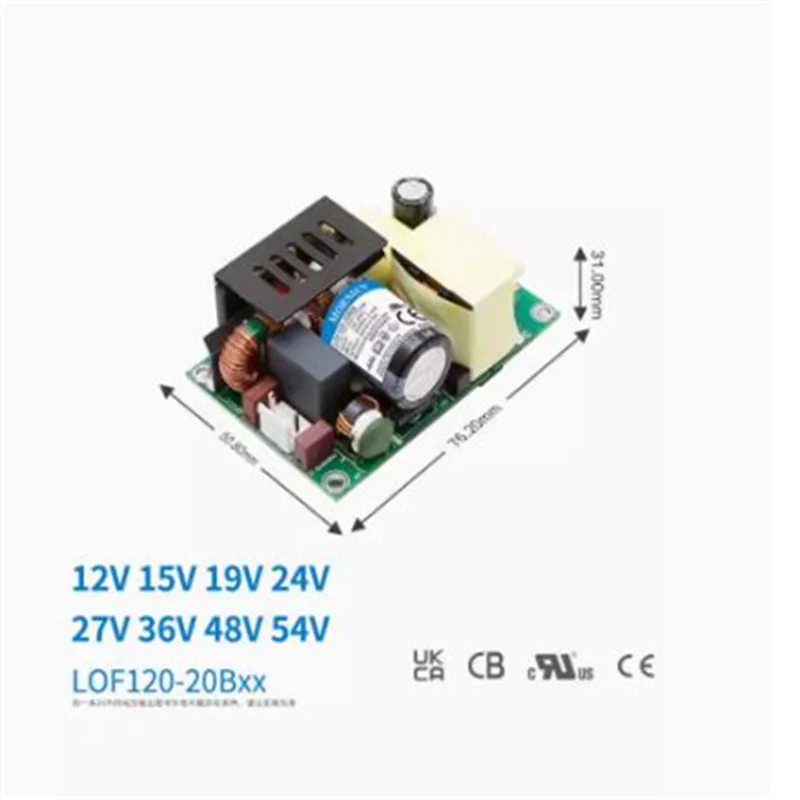 

1pcs Switching power supply LOF120-20B12/15/24/27/36/48/54V High Isolation PFC