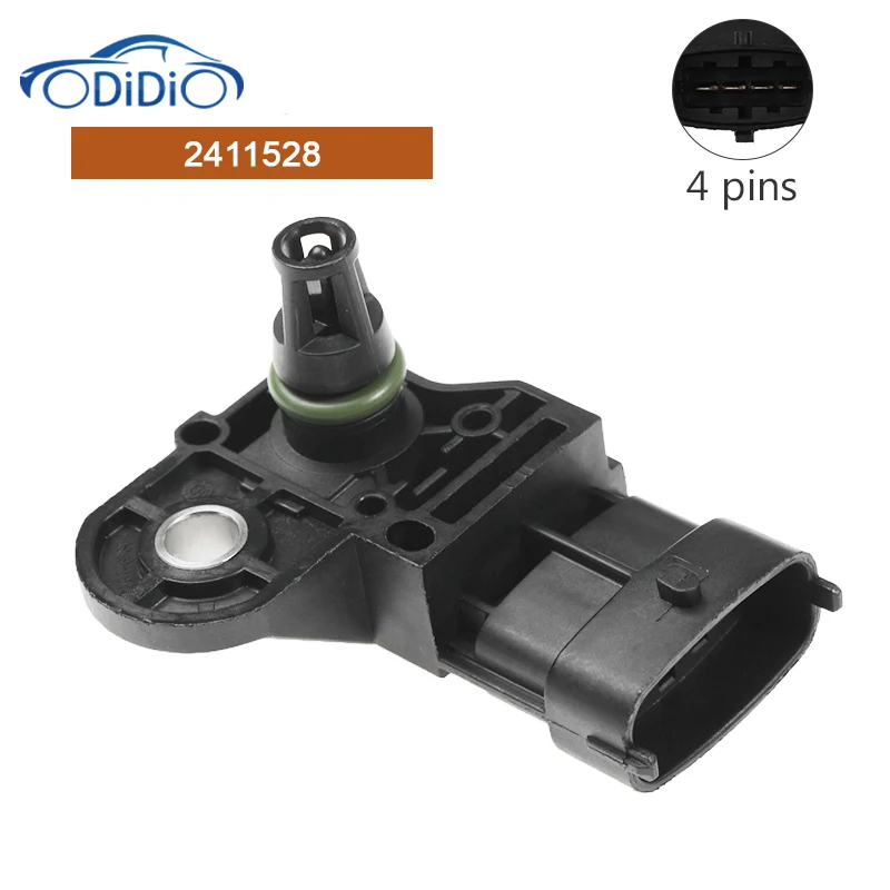 ODIDIO 2411528 4 Pins MAP Air Intake Pressure Sensor 2410422 2411082 For Polaris Sportsman RZR Ranger T-Map Sensor