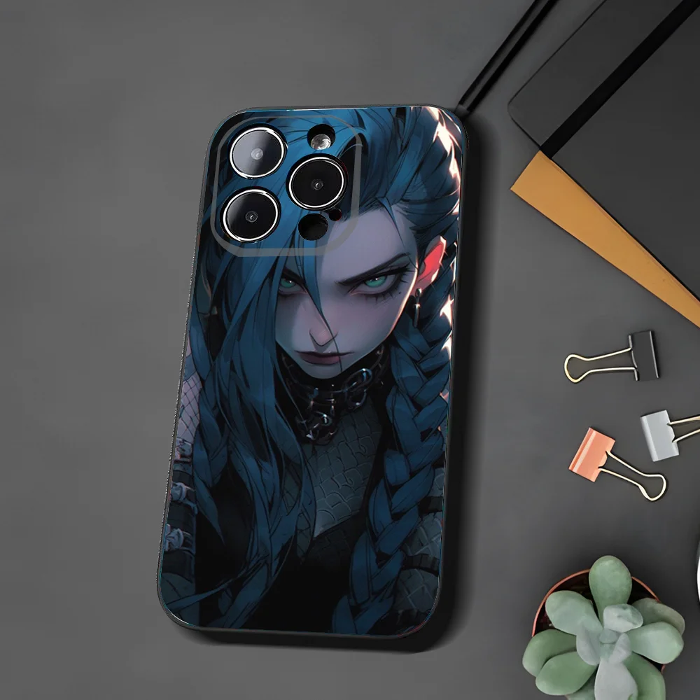 League Of L-Legends J-Jinx Phone Case For Xiaomi 11 Redmi Note 11 5G 8T 9A 9 10T Note8Pro Note9 12SUltra Black Case