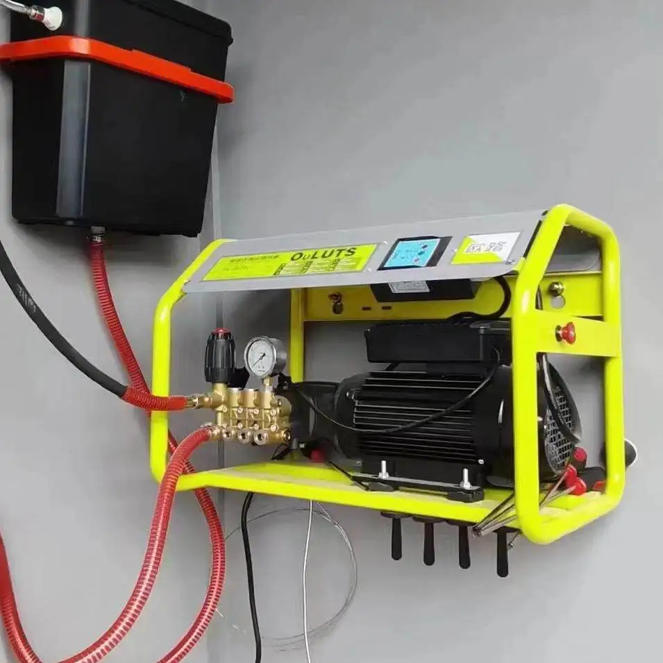 Wall mounted high pressure washer 220v commercial car washer 380v industrial car brush pump powerful water washing floor washer