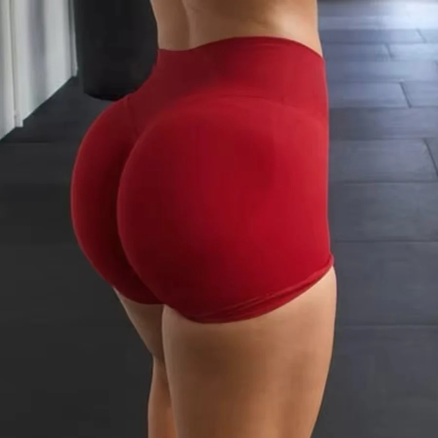 New Sports Shorts Women Low Waist Seamless Yoga Shorts Scrunch Bum Gym Shorts Workout Biker Shorts Stretch Fitness Shorts