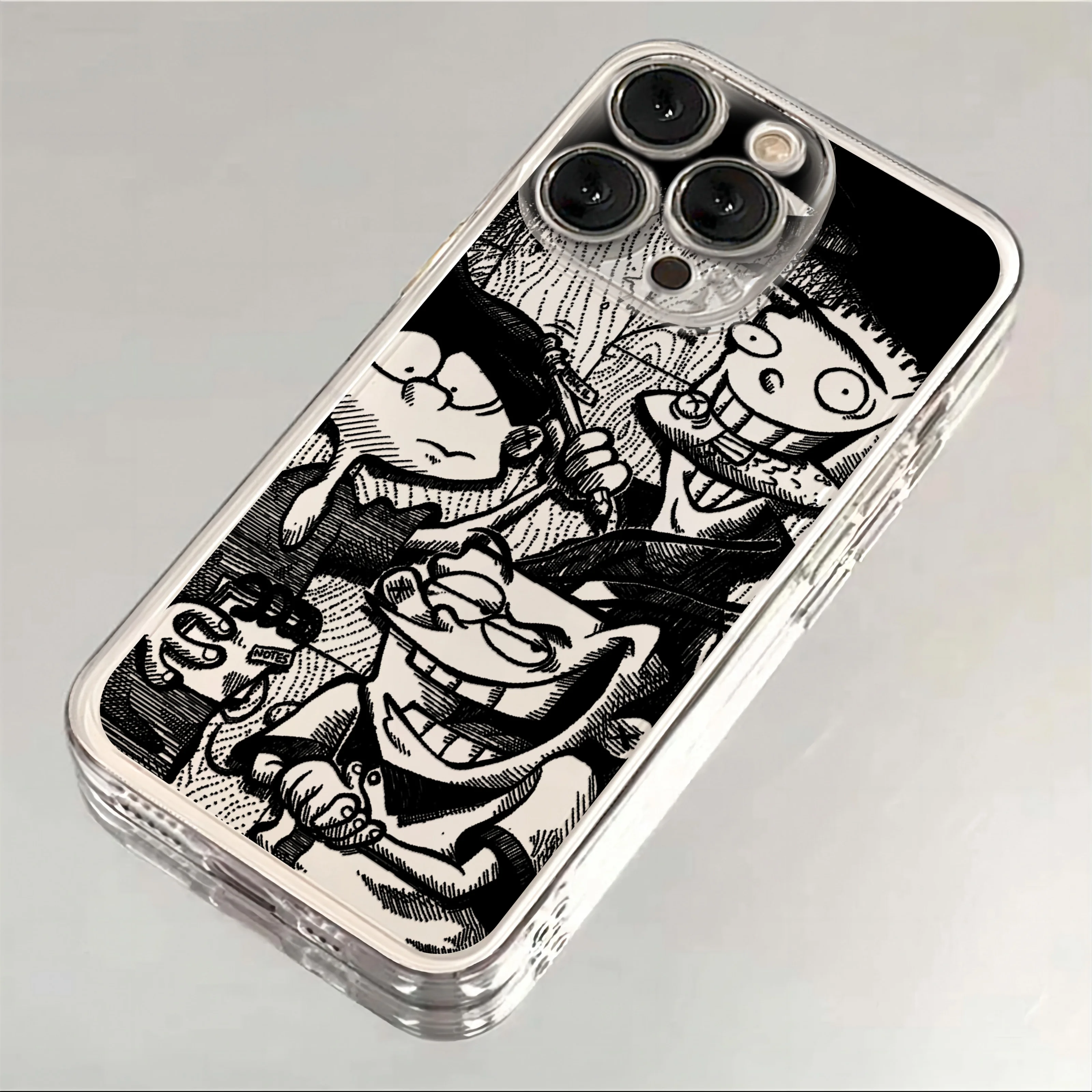 الكرتون E-Ed Edd N Eddy جراب هاتف آيفون 16e 16 15 14 13 12 11 Mini Pro Max X XR XSMax 7 8 Plus غطاء خلفي ناعم شفاف #3