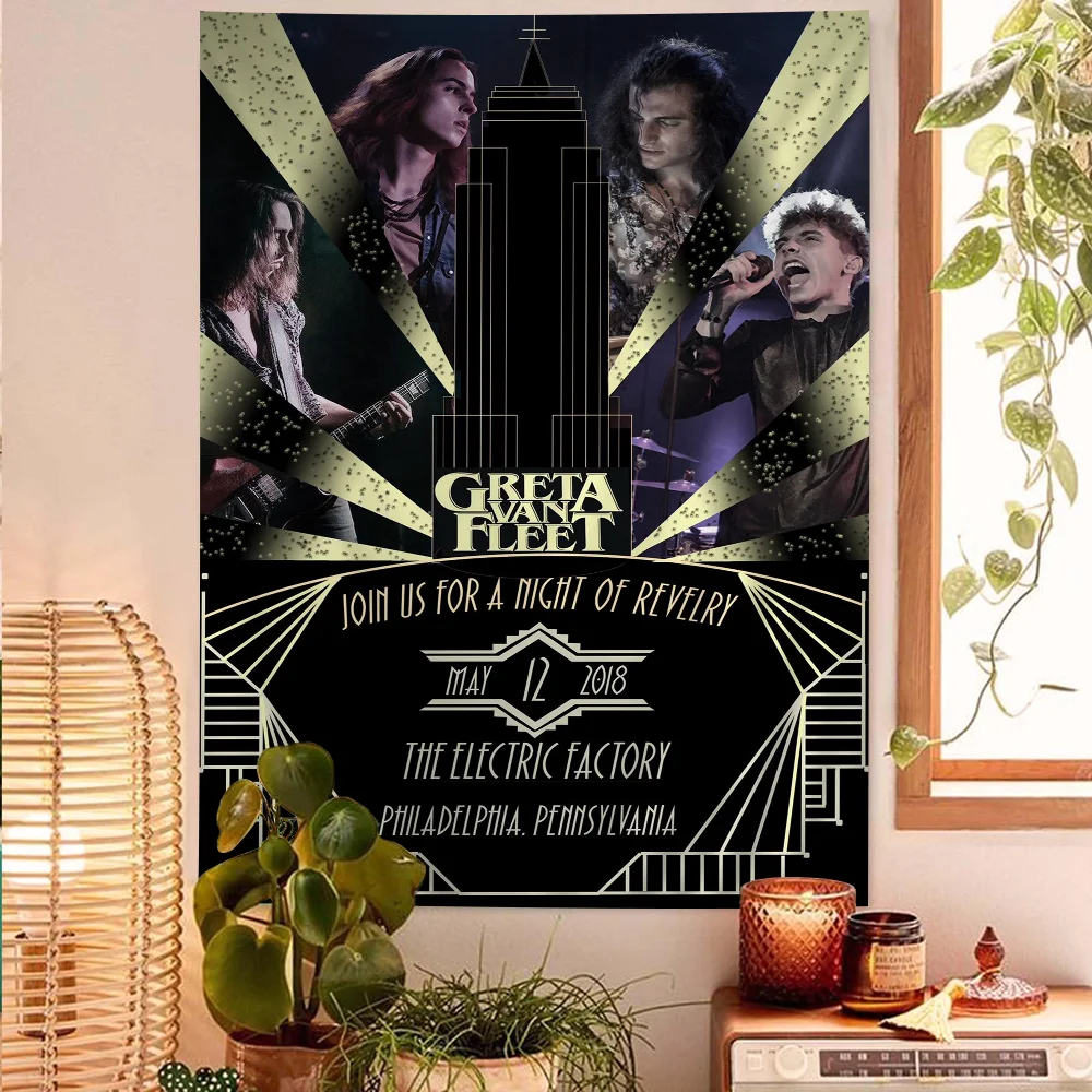 

Greta Van Fleet Rock Band Classic Vintage Posters Decoracion Painting Wall Art White Kraft Paper Kawaii Room Decor