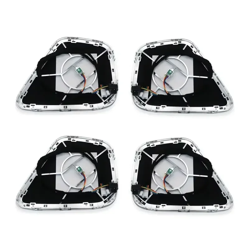 VENDAR 4 Pcs Car Door Luminous Cover 64 Colors Ambient Lighting 12V 30W Retrofit/Upgrade for A-class W177 CLA