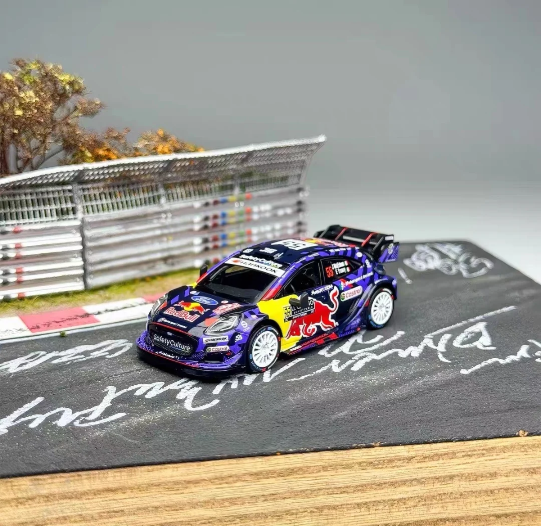 In Stock Mini Gt 1176 Ford Puma Rally1 #55 1/64 Diecast Model Car, Collectible Racing Car Toy Gift For Fans