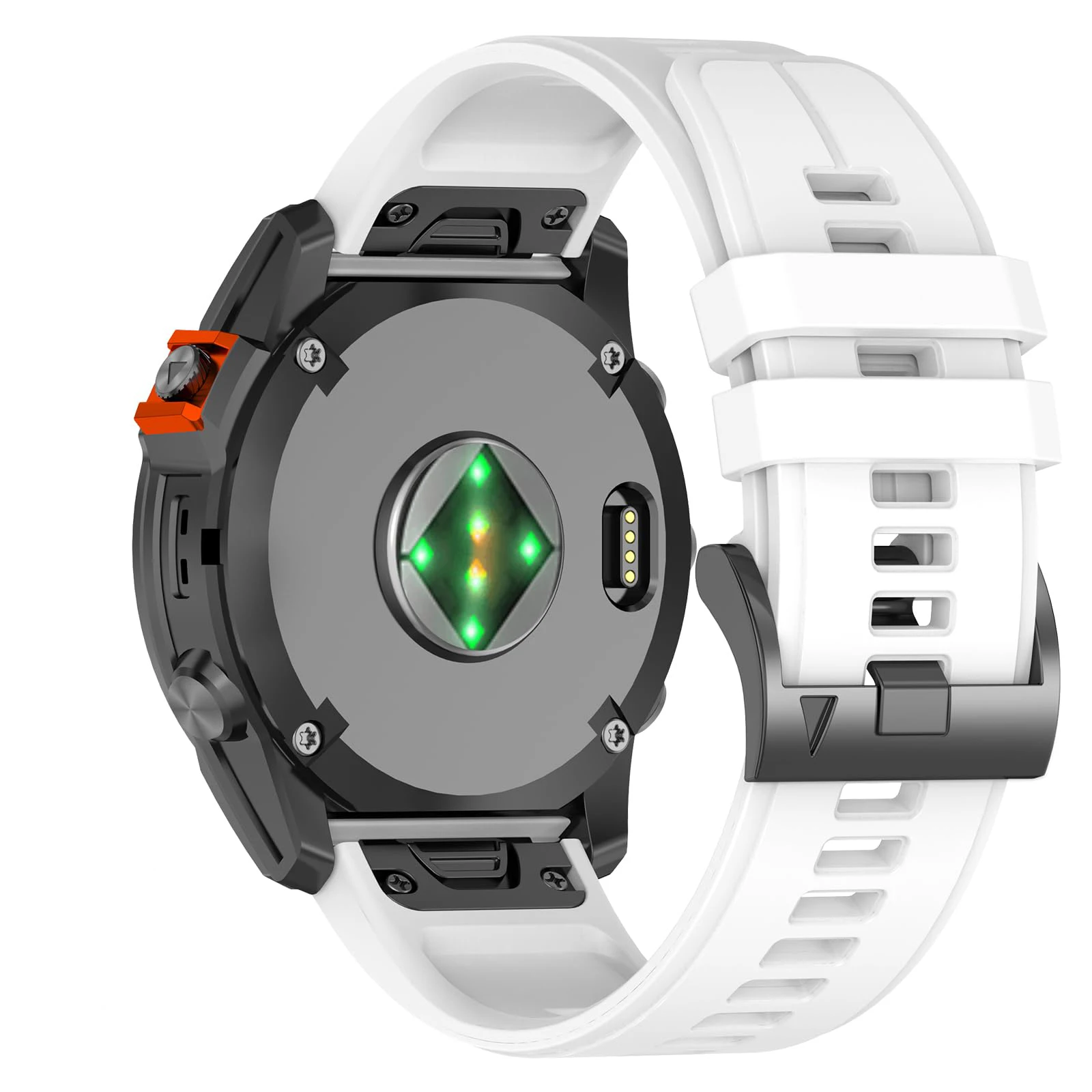 حزام ساعة سيليكون سريع التحرير 22/26 ملم لـ Garmin Fenix5 Plus/Fenix6 Pro/Fenix7 حزام سيليكون رسمي بمقاس 22/26 ملم