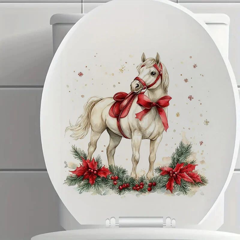 1 шт. акварель Рождественская лошадь