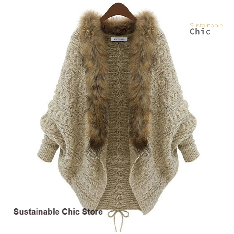 

French style fashion short coat long sleeve sweater women's autumn and winter new loose temperament Joker sweater Bat top.
