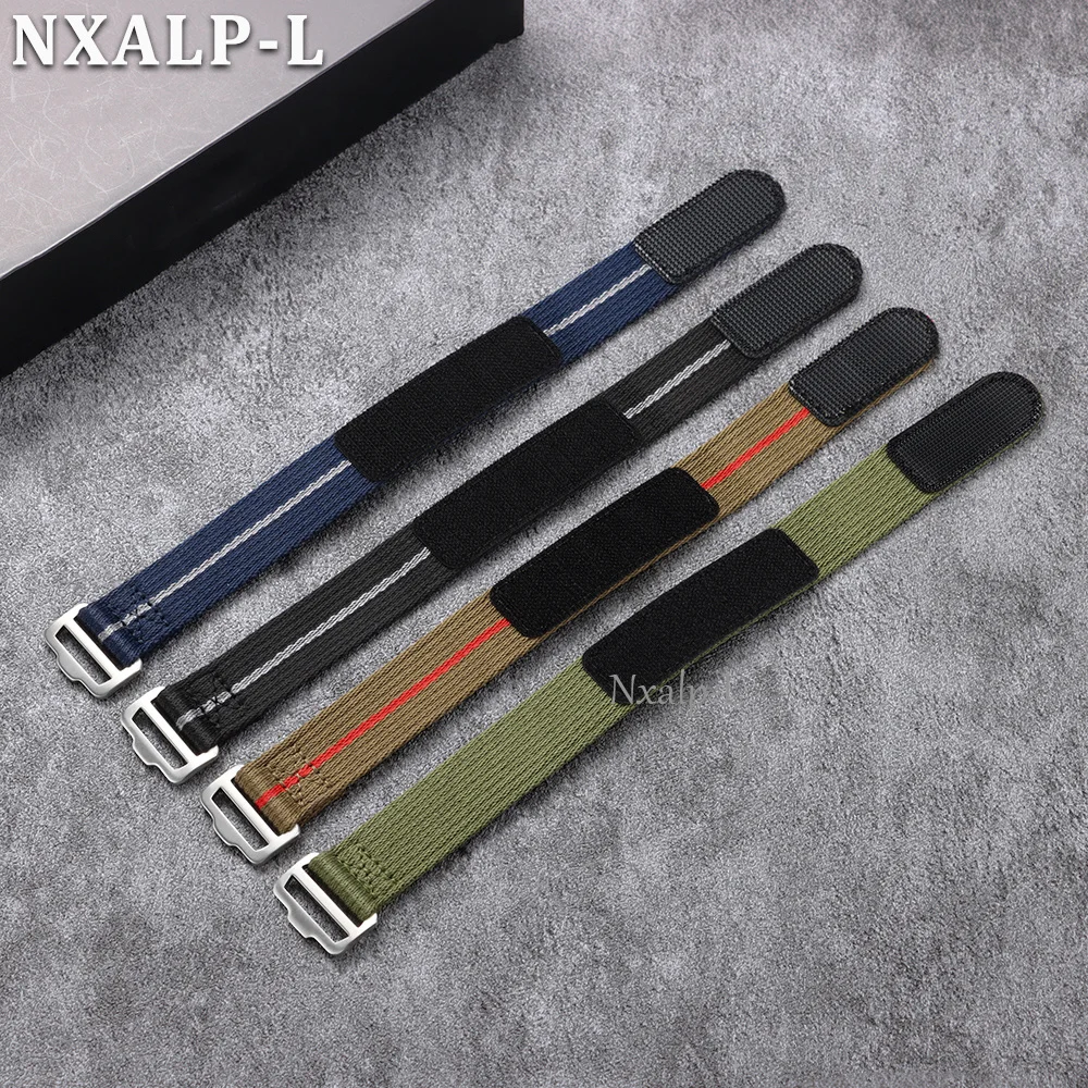 Nylon Strap 20mm 22mm for Seiko for Tudor Hook and Loop Fastener Watch Band Men Military Waterproof Wrist Bracelet for Omega ﻿