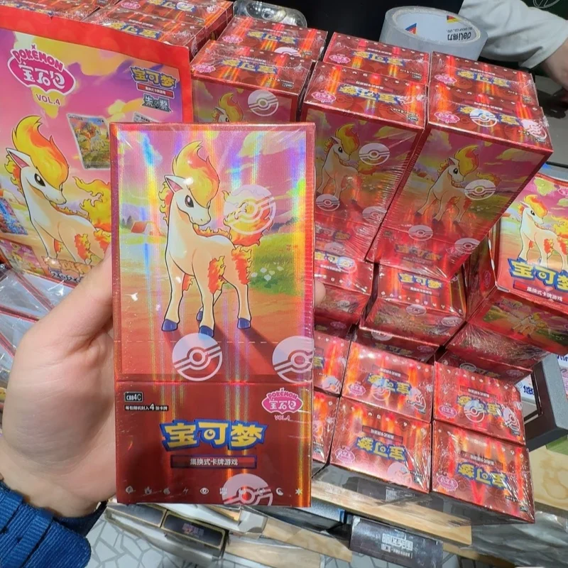 

Genuine Original PokéMon Ptcg Cards Simplified Chinese Zhu&Purple Gem Bag Vol.4 Booster Pack Collection Cards Birthday Gift