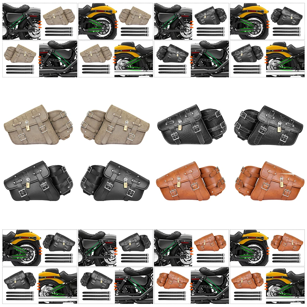 Waterproof Motorcycle Side Bag Universal Retro Rear Seat Bag Motorbike Tail Bag Electric Vehicle Hanging Bag For HONDA CM300 500