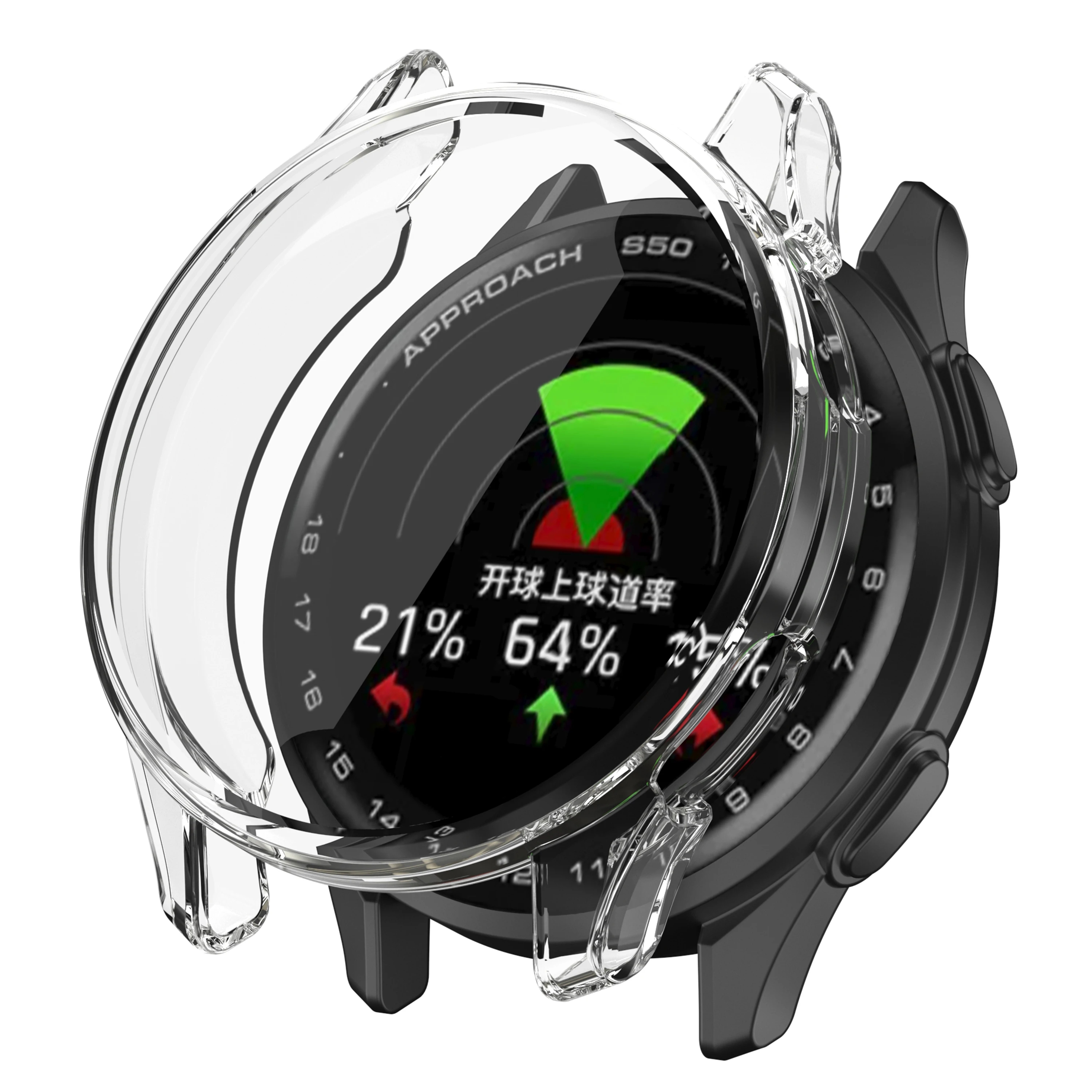 

Чехол для часов Garmin Approach S50, прозрачный защитный чехол из ТПУ