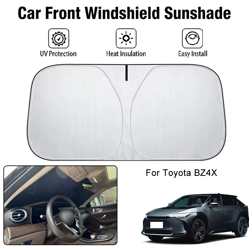 

Foldable Car Windshield Sun Shade UV Block Heat Insulation For Toyota BZ4X Interior Protection Accessories