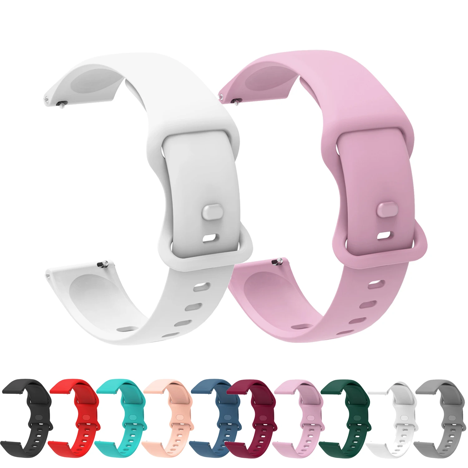 22 مللي متر سيليكون حزام ساعة ذكية ل Xiaomi ساعة 2 برو حزام Mi ساعة S3 S2 S1 نشط برو اللون حزام استبدال سوار Correa