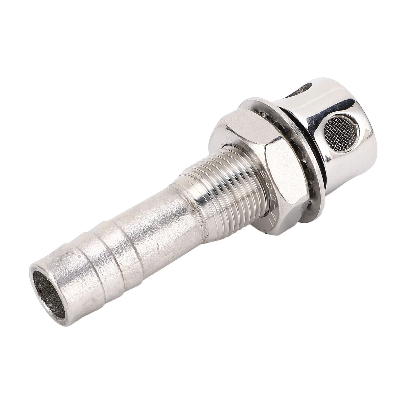 Marine Boat Fuel Gas Tank Vent 316 Stainless Steel 16mm Straight Fuel Vent Hardware Fitting for Ships Yachts
