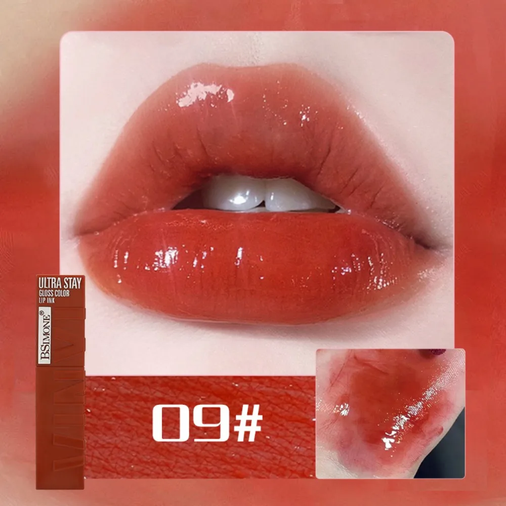 New Non-Sticky Water Gloss Lip Glaze Colorful Light Thin Lip Gloss Super Lustrous Moisturizing Lip Gloss