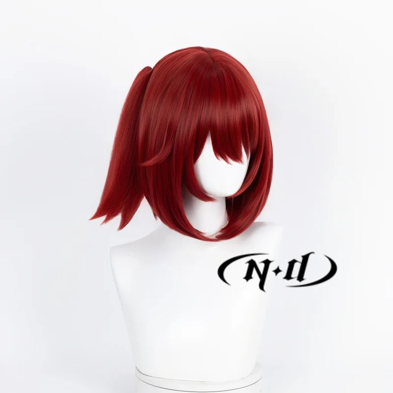ND Crownslayer Cosplay Wigs Red Hairpiece Arknights Cosplay Hair Wigs for Women Comic Con Coser Costume Party Heat Resistant