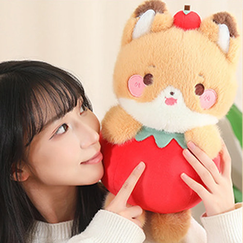 

Kawaii Cartoon Fruit Animal Dog Pig Pumpkin Capybara Doll Animal Soft Rabbit Stuffed Doll Birthday