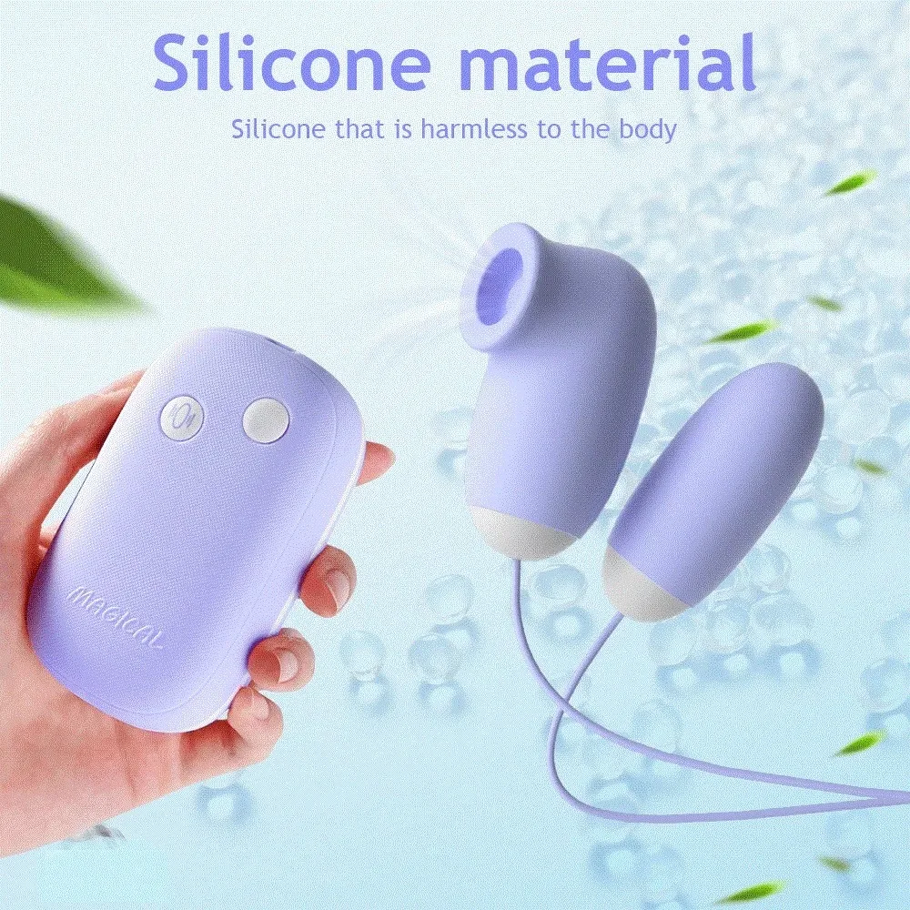 Magic Box Clitoral Sucking Vibrator with Vibrating Egg G Spot Nipple Stimulator 12 Speeds Vagina Sex Toy for Women view 5