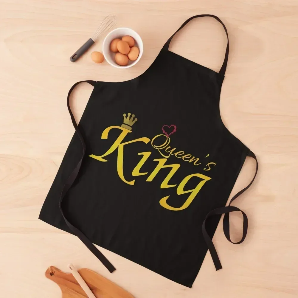 

Queen’s King Apron household woman Cute Kitchen barber uniform Customizable Apron