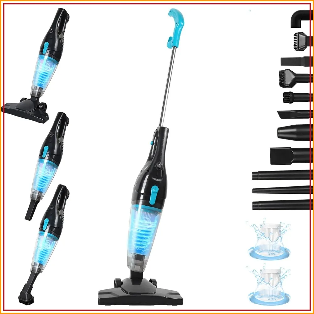 

15KPa Powerful Corded Vacuum, 12-in-1 Lightweight Stick & Handheld, for Hardwood Floor Carpet Car Pet Hair