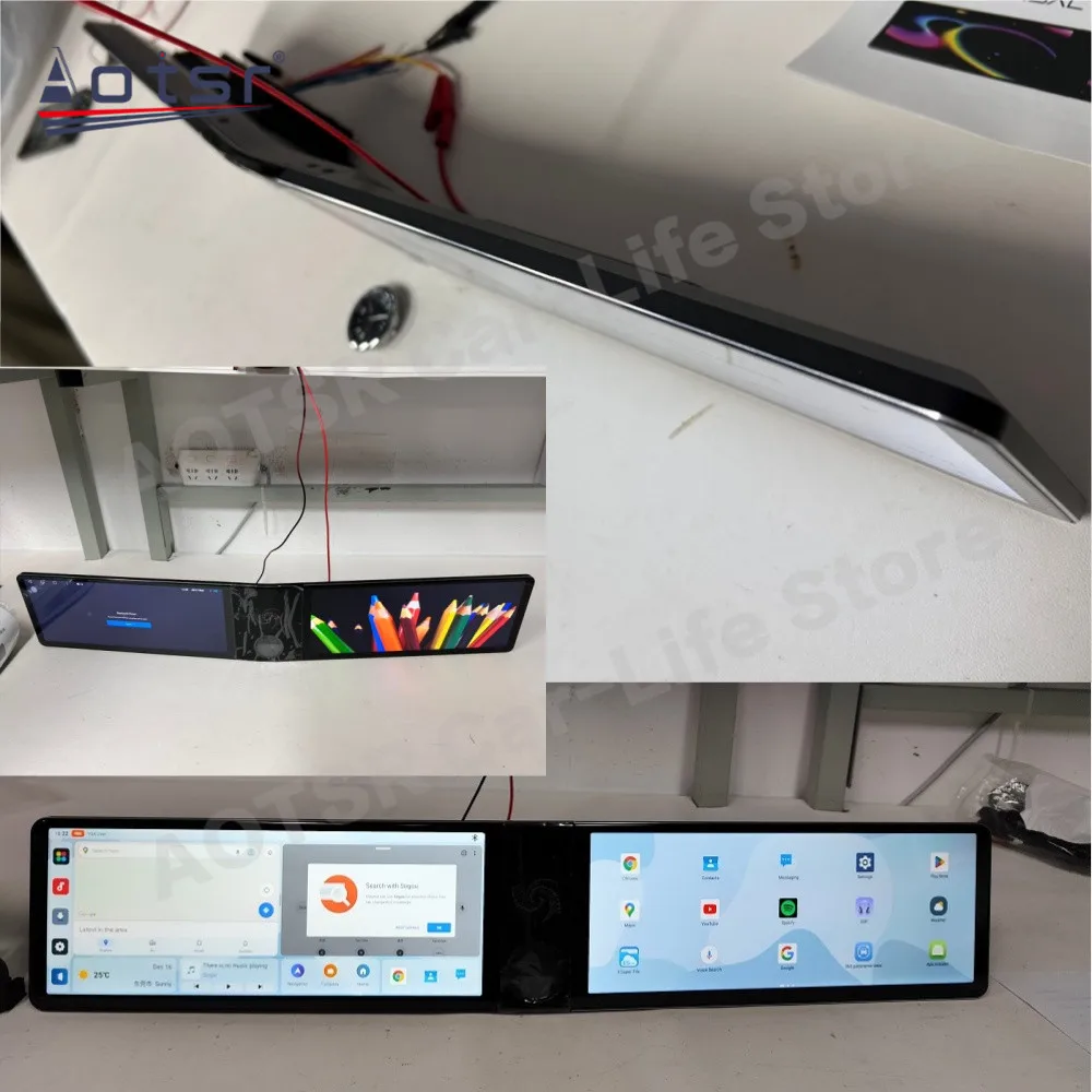 Qualcomm 8-core Dual Screen  For Toyota 4 Runner 2007~2022 Android 13 Car Radio Screen Multimedia Player GPS Navigation Head Uni