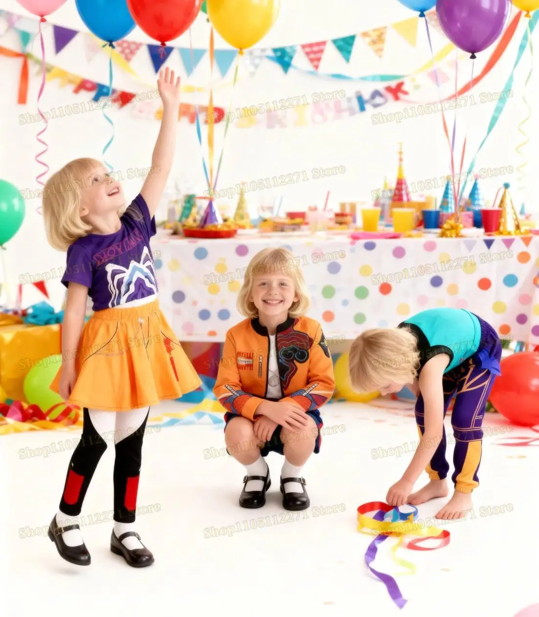 2026 Bambini Ragazze Film Kpop Rumi Costume Cosplay Stampa Demon Hunters Zoey Mira Cosplay Carnevale Spettacolo Vestiti Huntrix Set