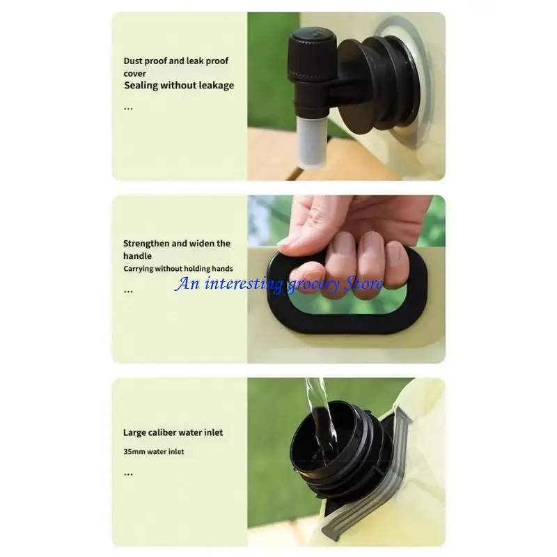 

652D Reliabilty Folded Water Reservoirs Beach Water Container Travel Water Pouches