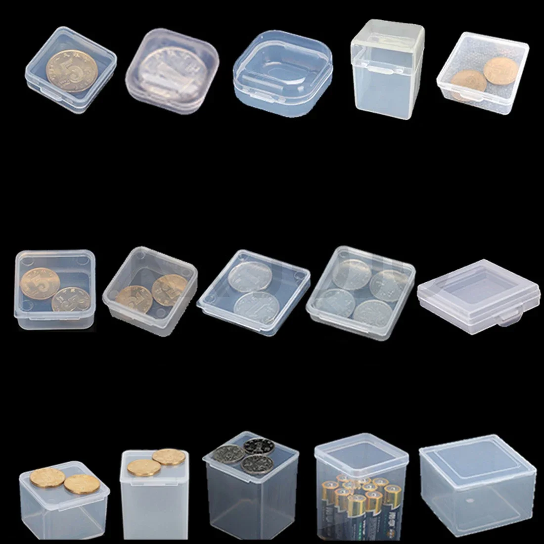 Transparent Plastic Box Component  Mini Storage  Original  parts Product Packaging Box Small Box PP Material